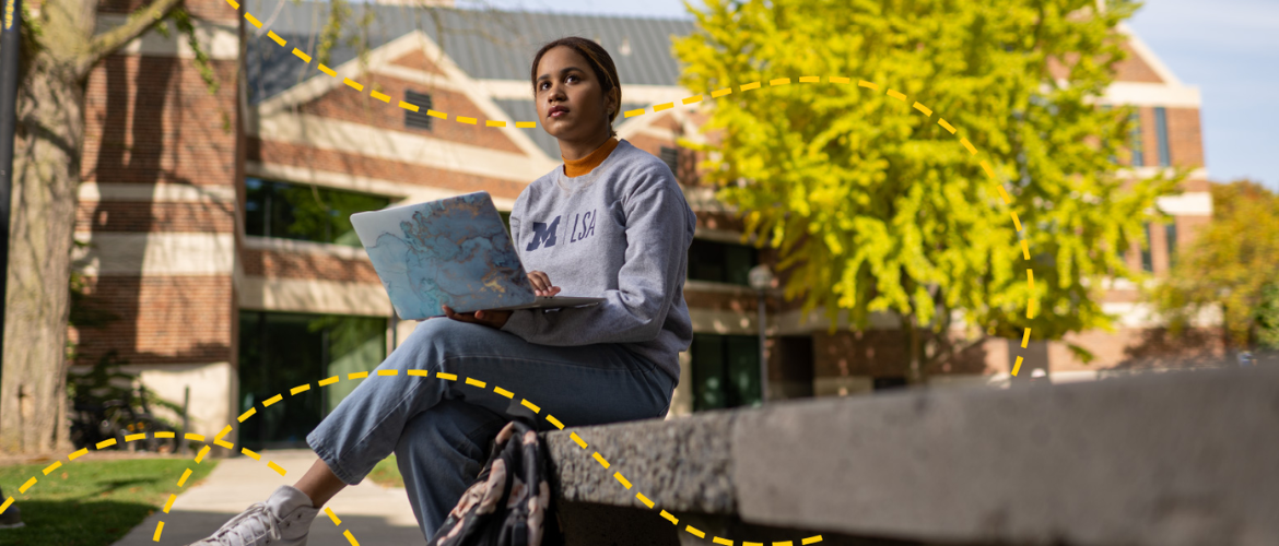 Odri Martinez on U-M campus.