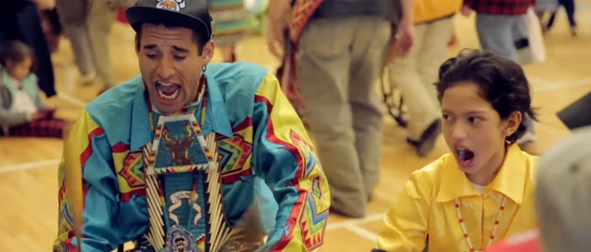 Powwow for Mother Earth, students chanted together at Umich